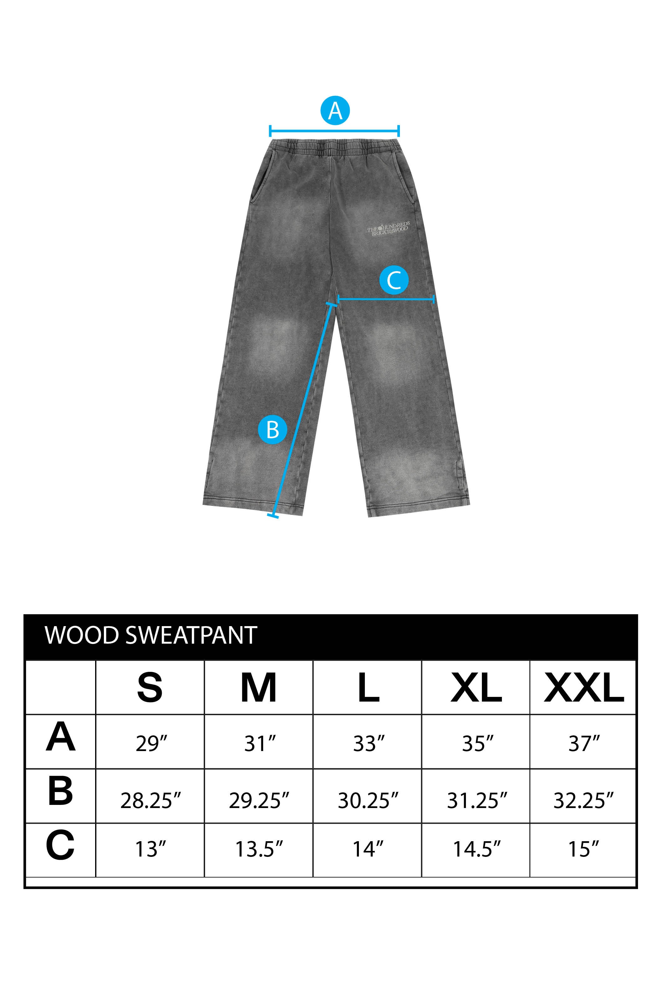 The Hundreds Wood Sweatpants Jogginghose Schwarz L