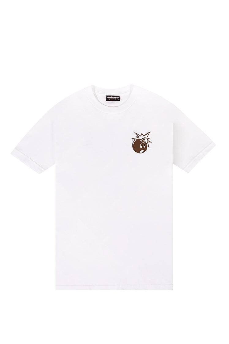 The Hundreds Simple Adam T-Shirt weiß S Front-Back-Print