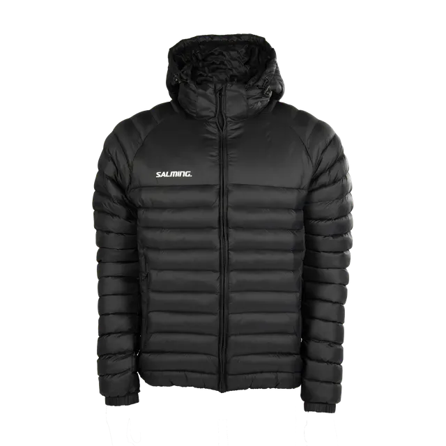 Salming Core Jacket Steppjacke Schwarz Kapuze