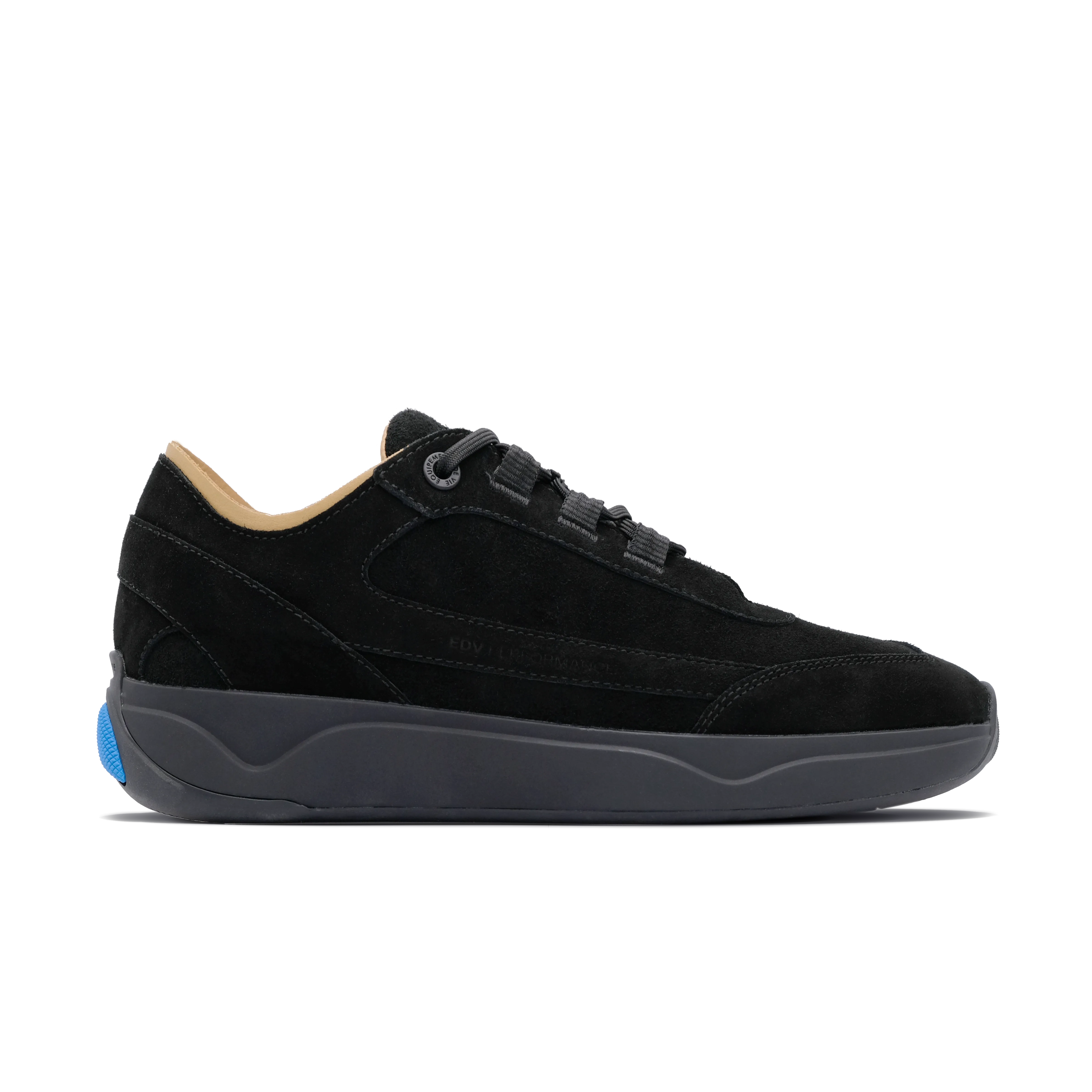 EDV x i:D Lemieux Suede Deck---schuh Schwarz rutschfest