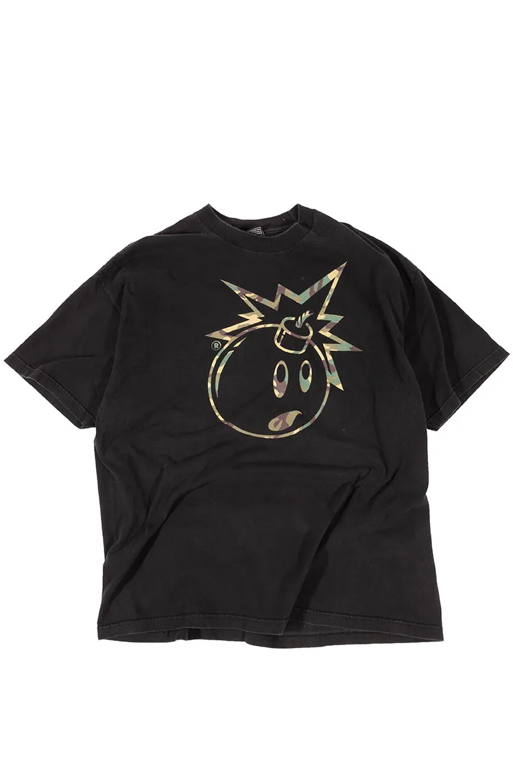 The Hundreds Camo Adam T-Shirt schwarz 2XL Vintage