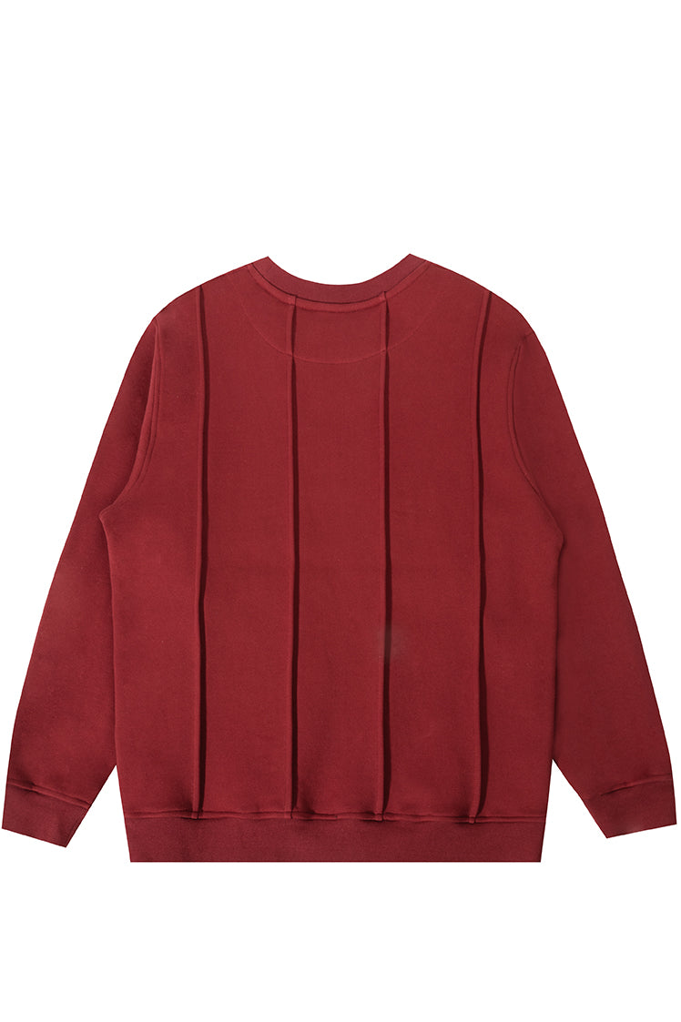 The Hundreds Sweatshirts Seam Crewneck Bordeaux S Baumwolle