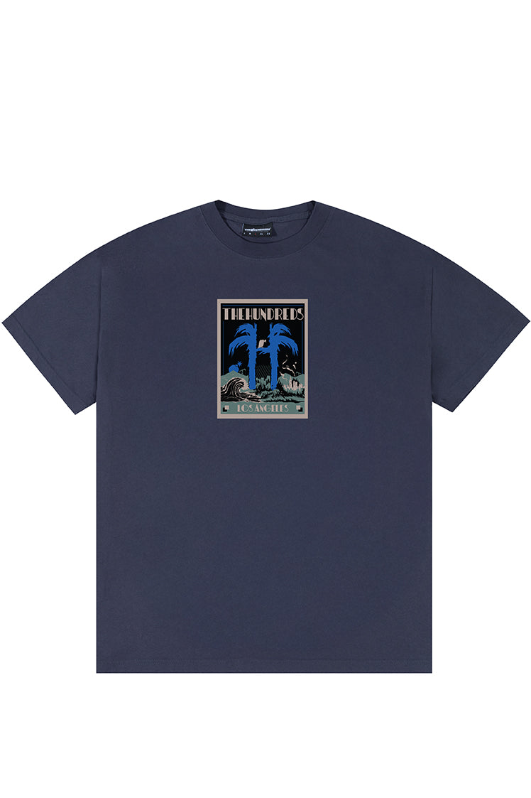 The Hundreds Graphic Tees Deco T-Shirt Navy Baumwolle