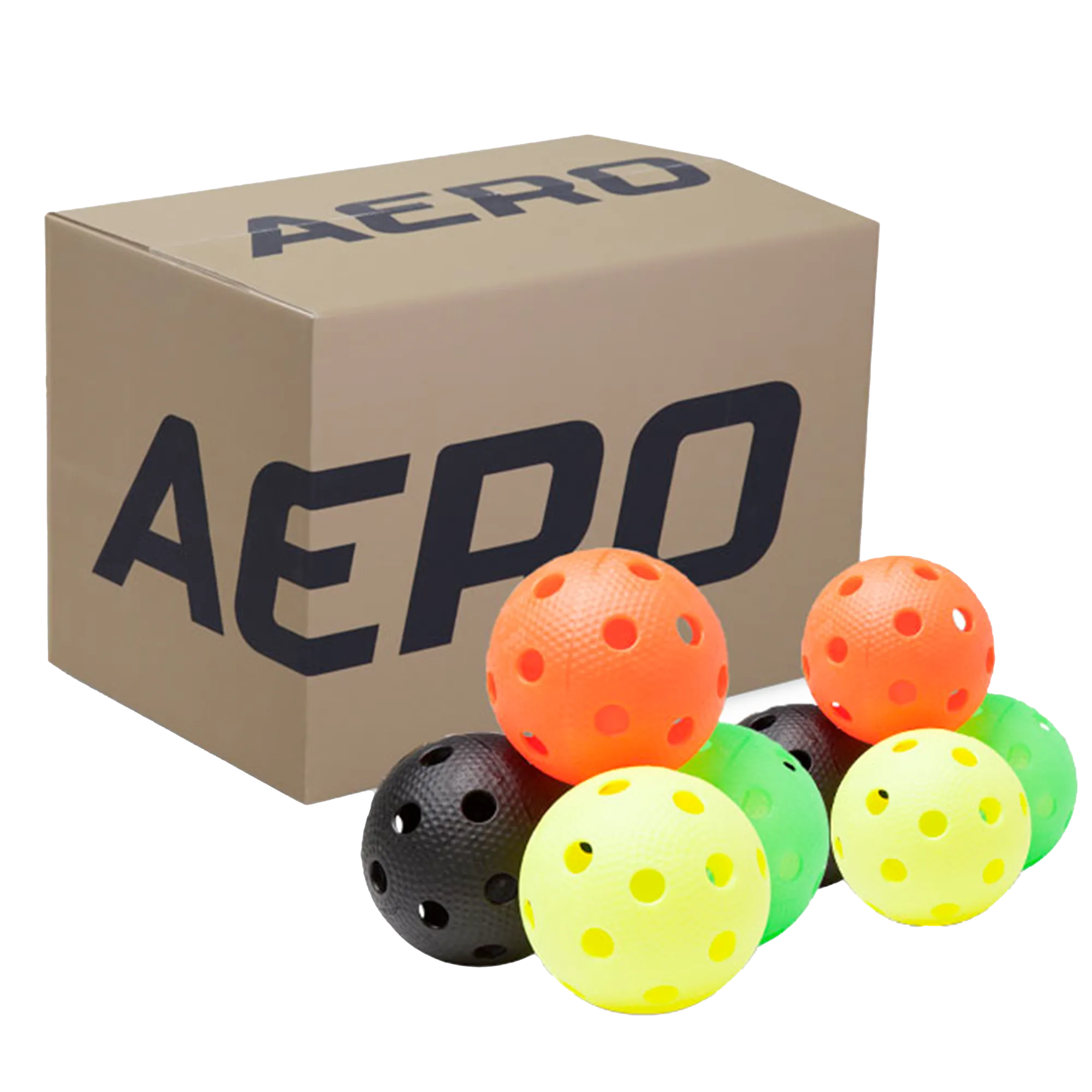 Salming Aero Plus Floorbälle 200er Pack weiß Training