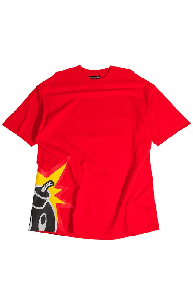 The Hundreds Graphic Tees Side Adam T-Shirt Rot Vintage XL