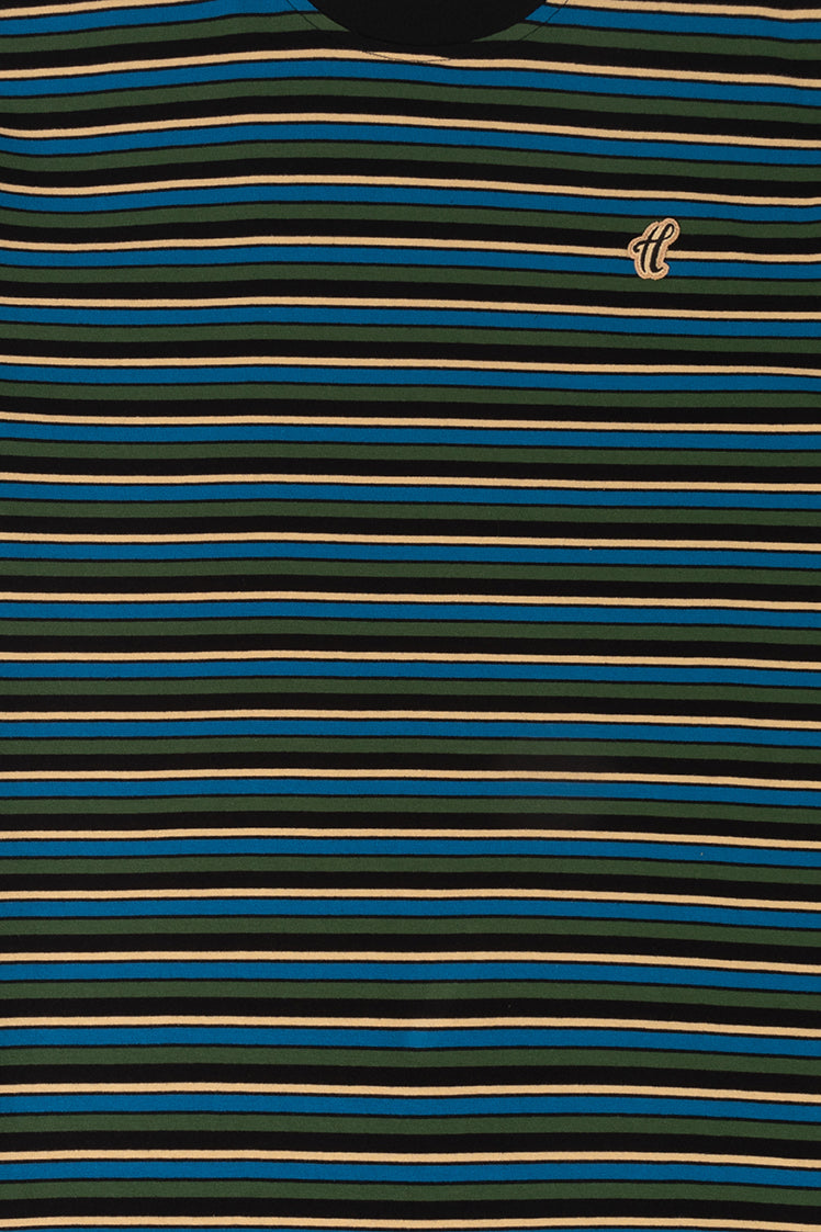 The Hundreds Graphic Tees Stride SS T-Shirt Rot Blau Gestreift