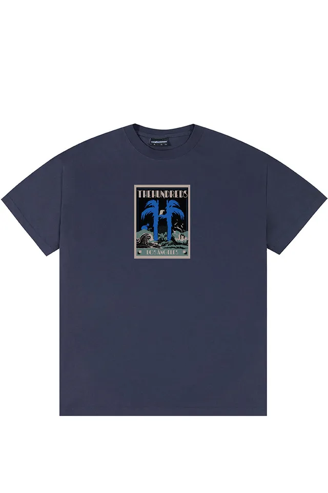The Hundreds Graphic Tees Deco T-Shirt Navy Baumwolle
