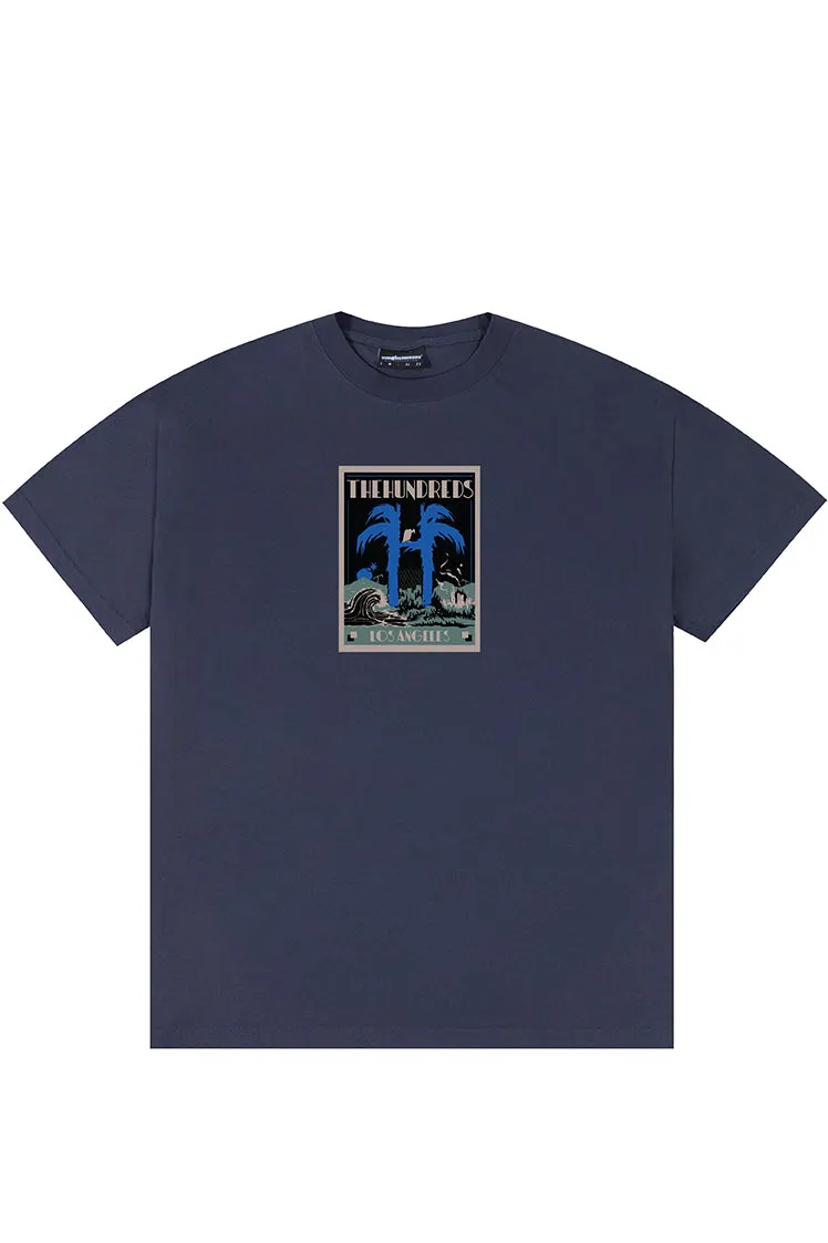 The Hundreds Graphic Tees Deco T-Shirt Navy Baumwolle