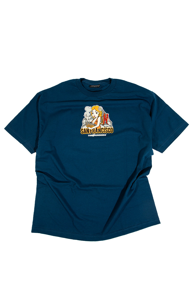 The Hundreds Graphic Tees Golden Gate T-Shirt Navy XL