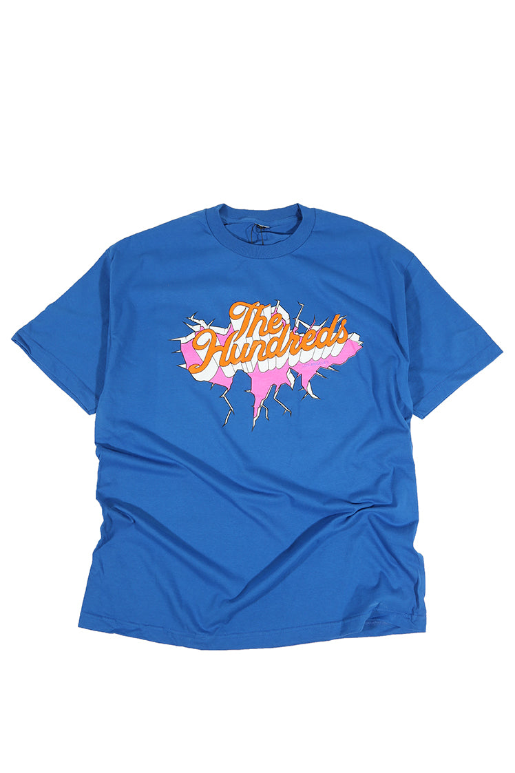 The Hundreds Breaking Slant Logo T-Shirt blau XL