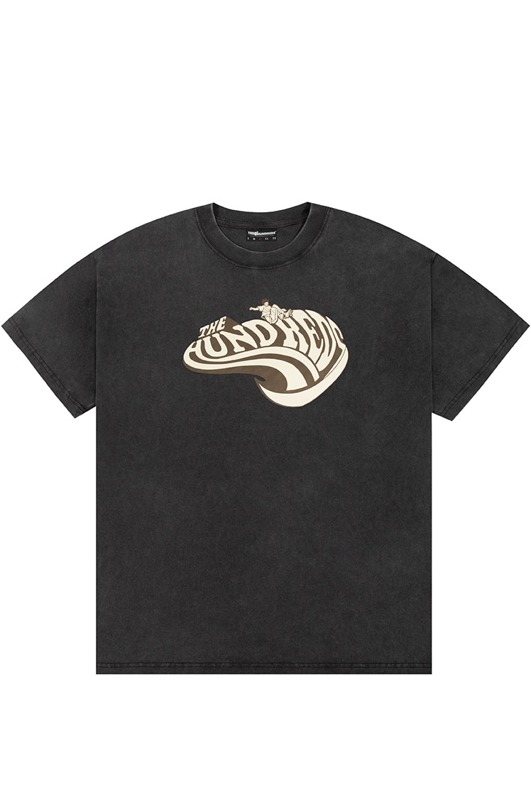 The Hundreds Concrete T-Shirt Washed Black Baumwolle
