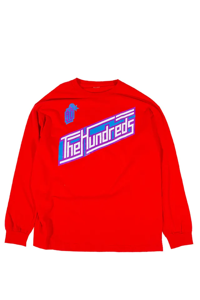 The Hundreds Shifted Langarm Shirt rot XL Vintage