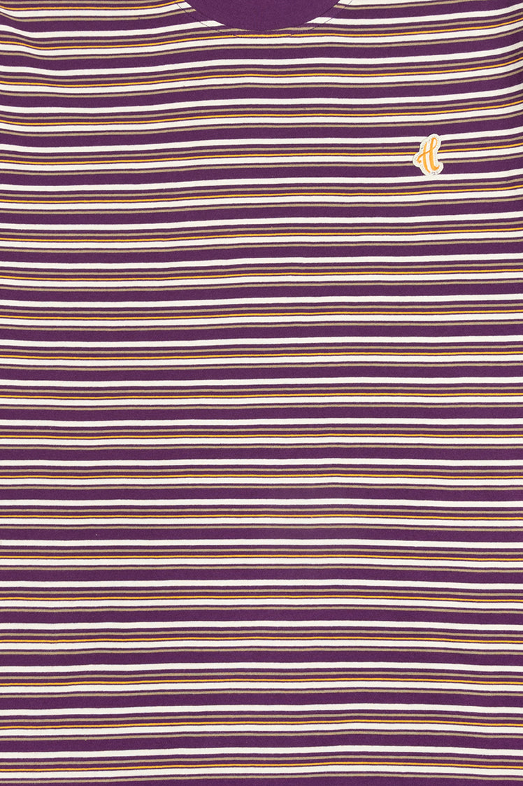 The Hundreds Blades Striped T-Shirt Herren Navy L Baumwolle