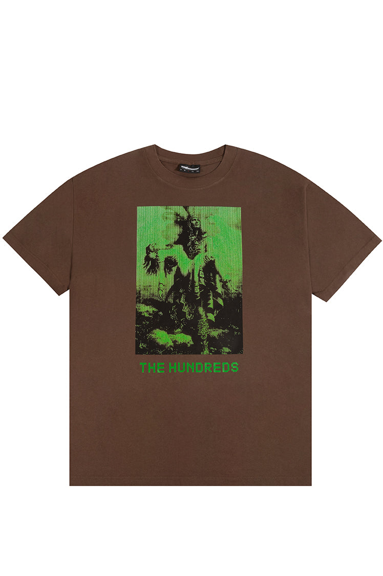 The Hundreds 8-Bit Warrior T-Shirt Braun Baumwolle Oversized