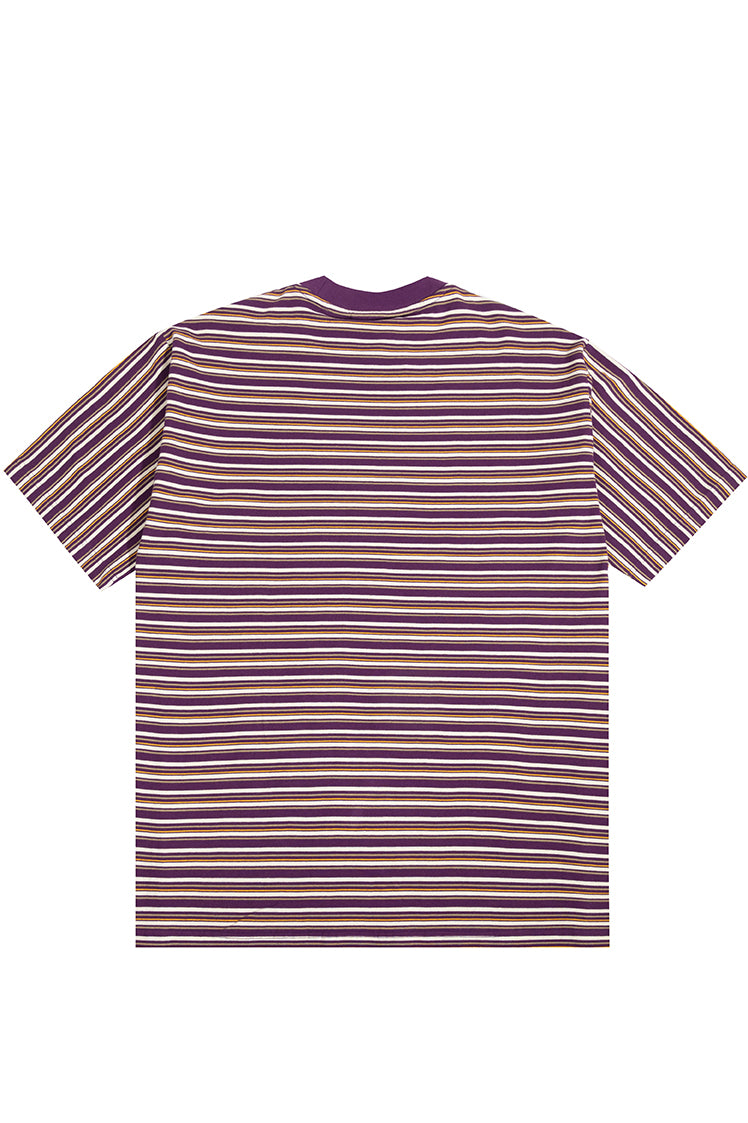 The Hundreds Blades Striped T-Shirt Herren Navy L Baumwolle