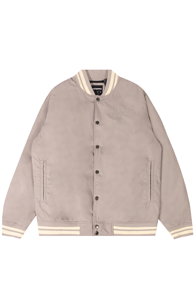 The Hundreds Outerwear Slant Sports Jacket Hellgrau Wattiert
