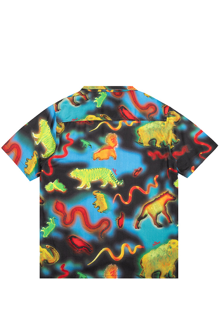 The Hundreds Shirts Wilds Woven Shirt Lila-Blau Rayon