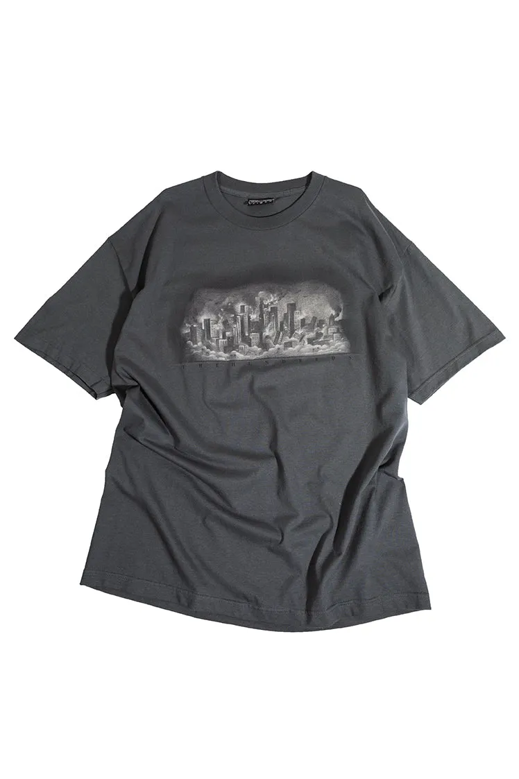 The Hundreds Graphic Tees Ruins T-Shirt Charcoal XL
