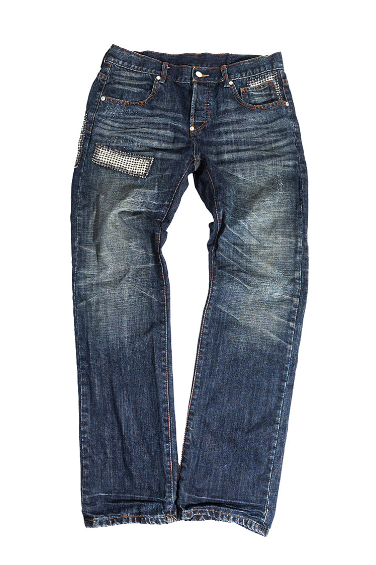 The Hundreds Patches Public Label Jeans Blau 34 Denim