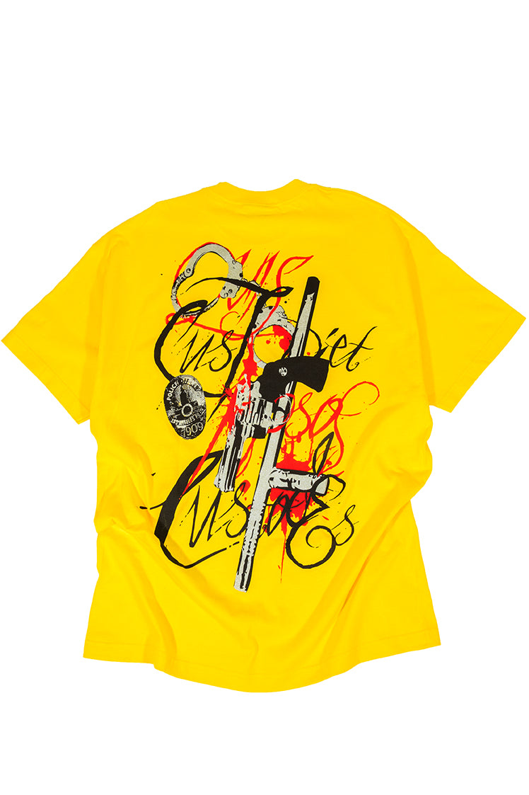 The Hundreds Police State T-Shirt gelb XL