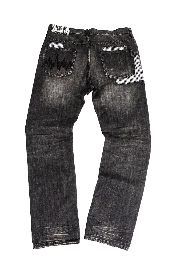 The Hundreds Patches Public Label Jeans Schwarz 34 Vintage