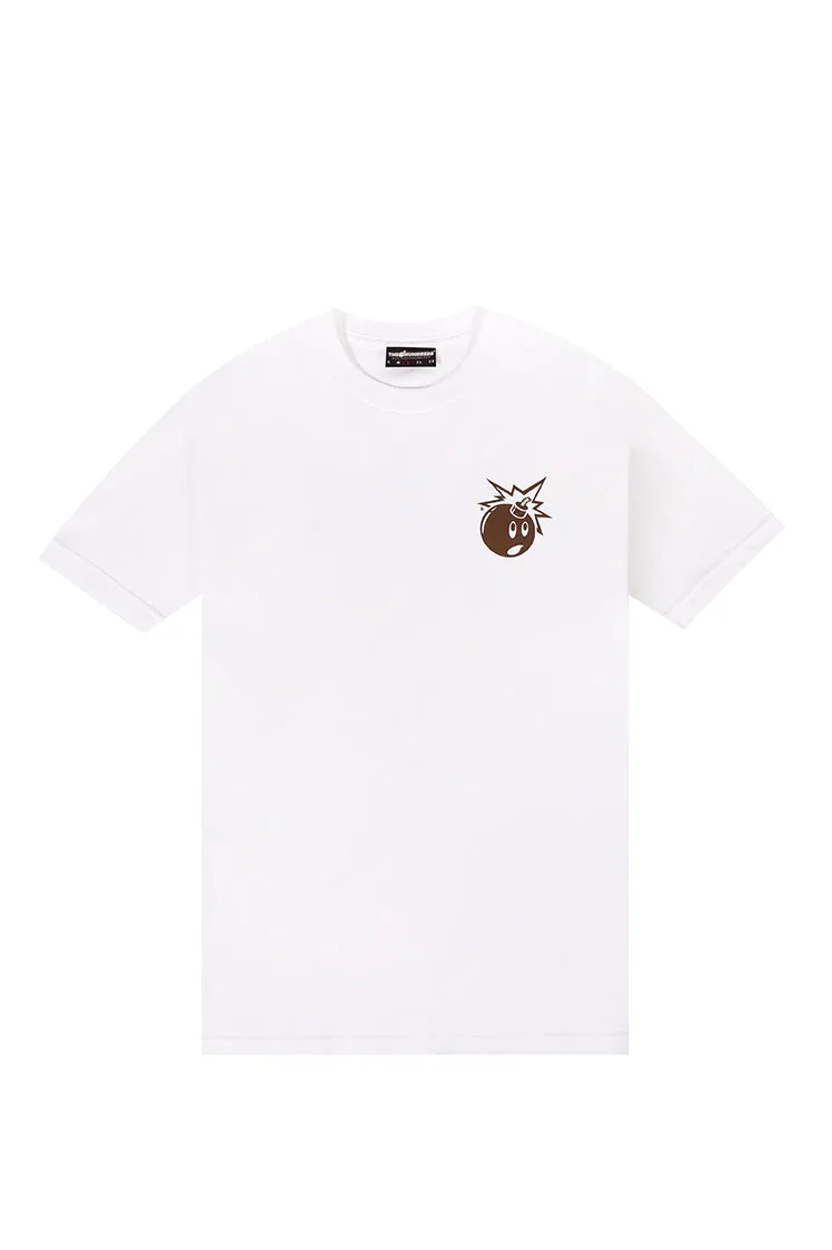 The Hundreds Simple Adam T-Shirt weiß S Front-Back-Print