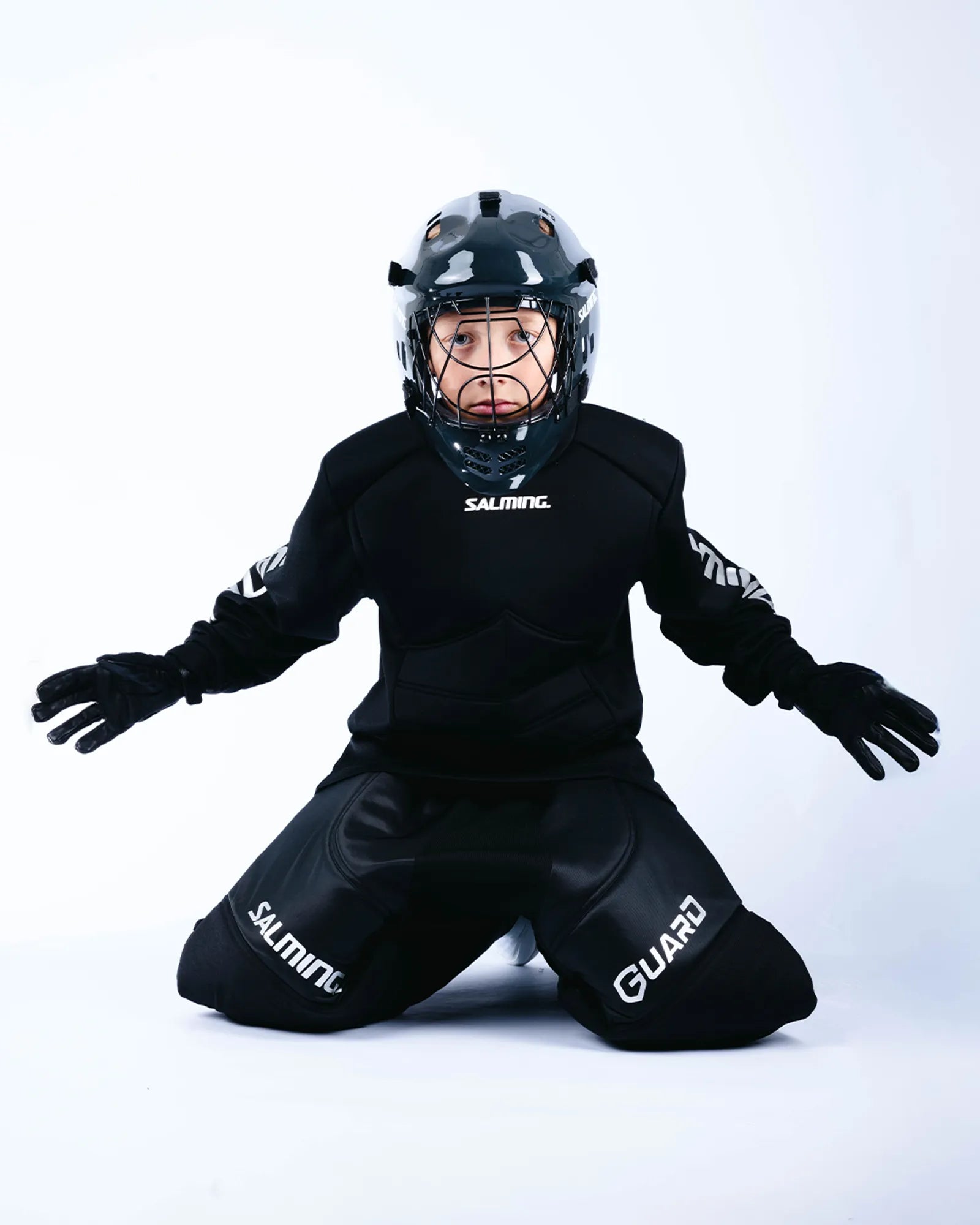 Salming Core Helmet JR Torwarthelm Junior CatEye