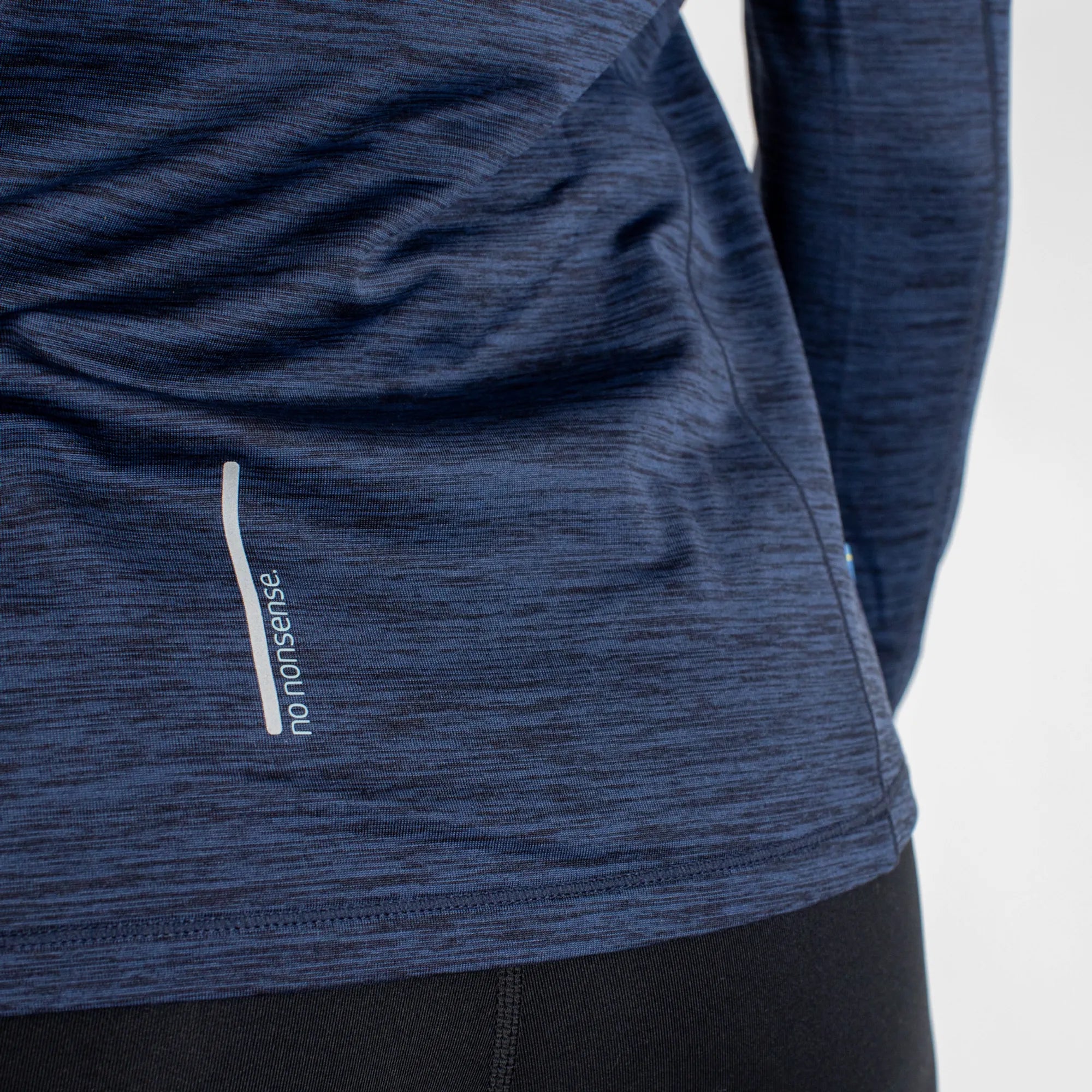 Salming Norrviken Halfzip Laufshirt Damen M schwarz