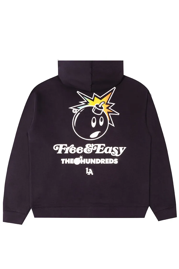 The Hundreds FE Adam Bomb Hoodie Navy Baumwolle S-XXL