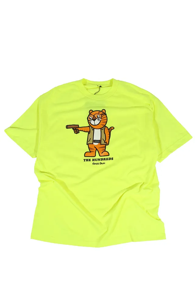 The Hundreds Koreatown Cat T-Shirt gelb XL Vintage