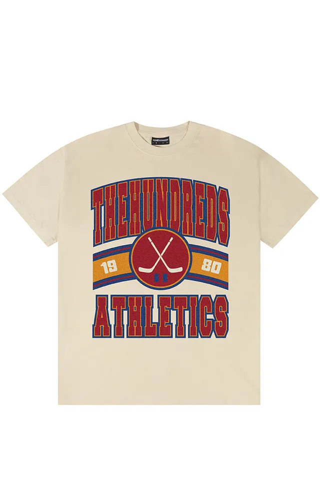 The Hundreds Slapshot T-Shirt Off White Baumwolle Oversized