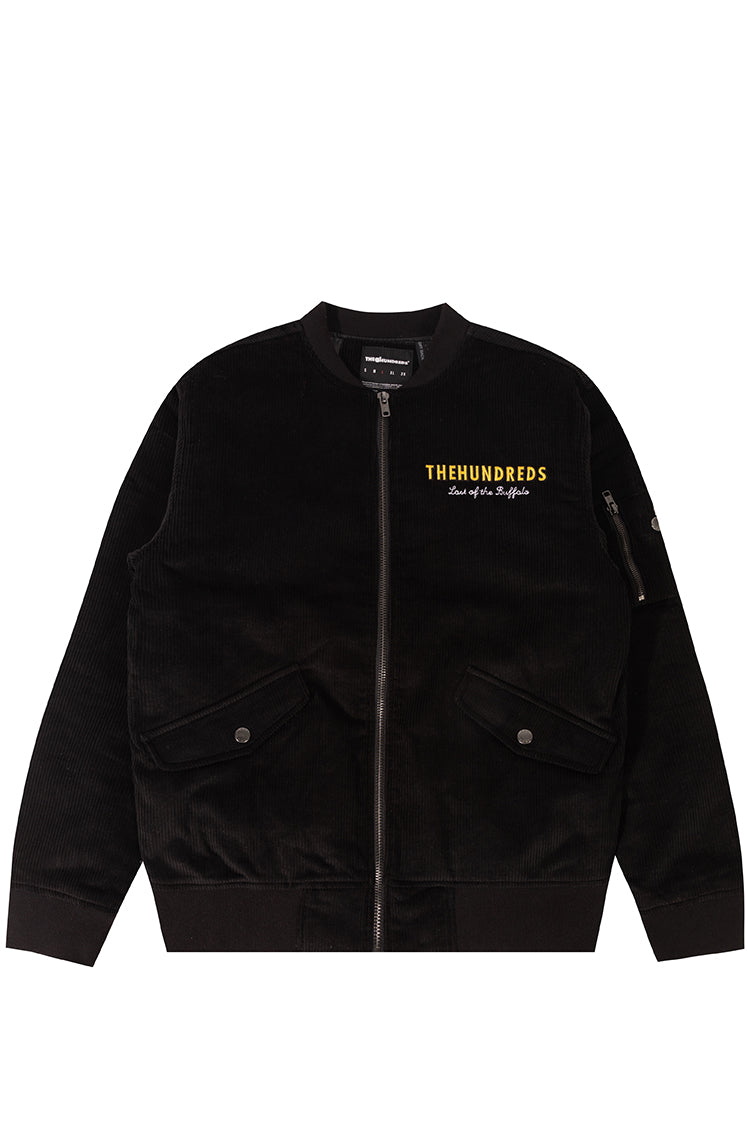 The Hundreds Buffalo Bomberjacke Rot Cord Stickerei