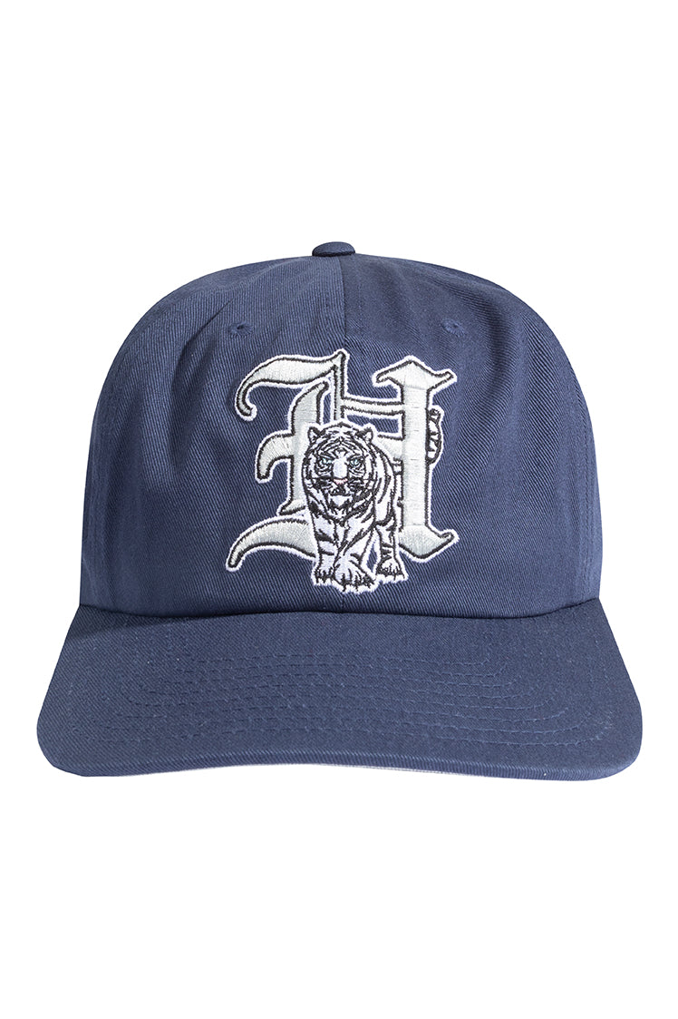 The Hundreds White Tiger Snapback Cap Navy Baumwolle