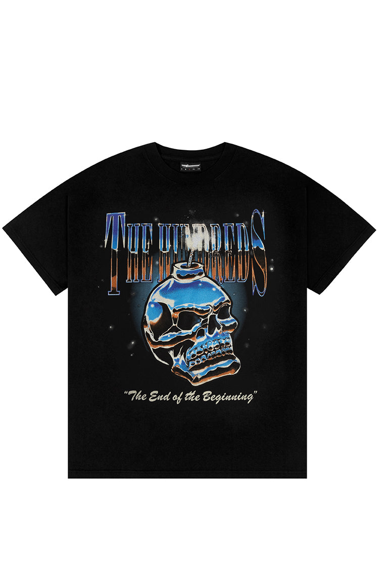 The Hundreds Graphic Tees Chrome Bomb T-Shirt Braun Baumwolle