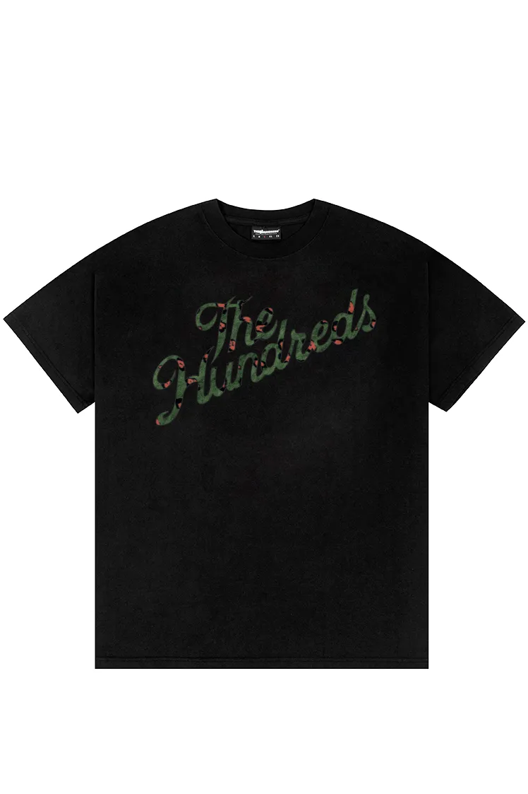 The Hundreds Safari Slant T-Shirt Baumwolle Schwarz L