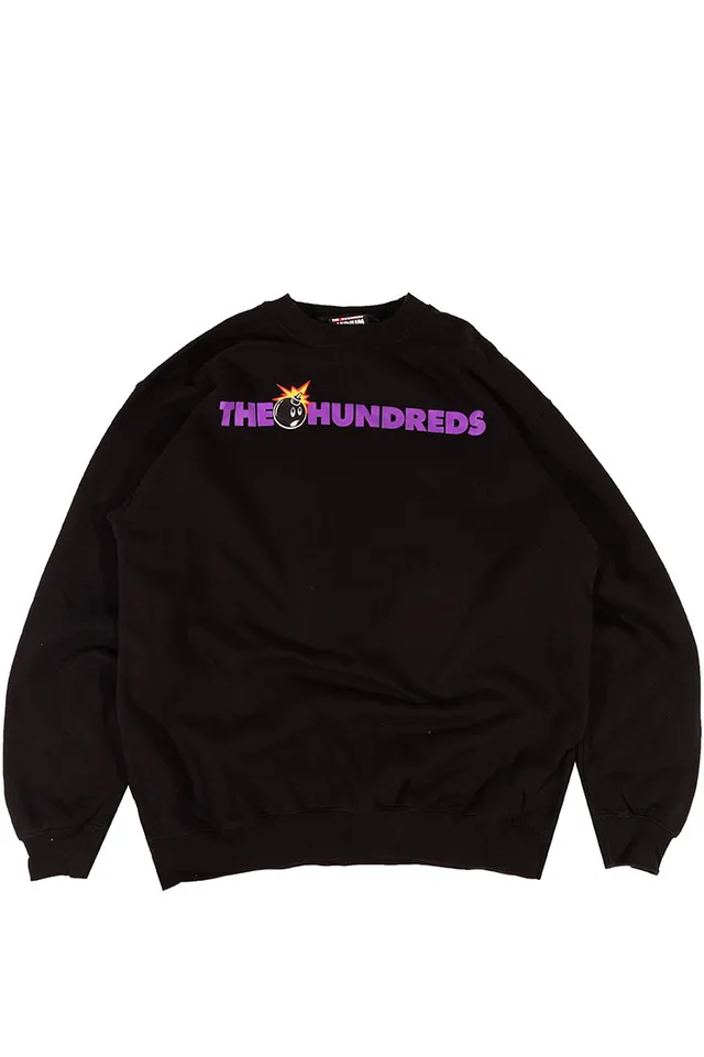 The Hundreds Adam Bomb Bar Logo Crewneck Schwarz M