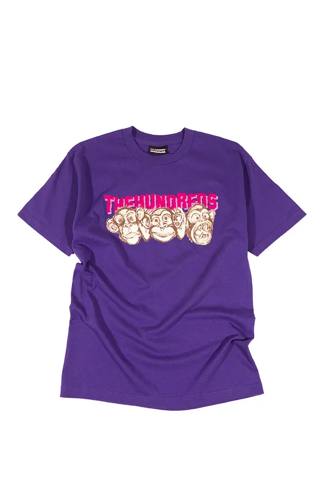 The Hundreds Graphic Tees Monkeys T-Shirt Lila M Vintage
