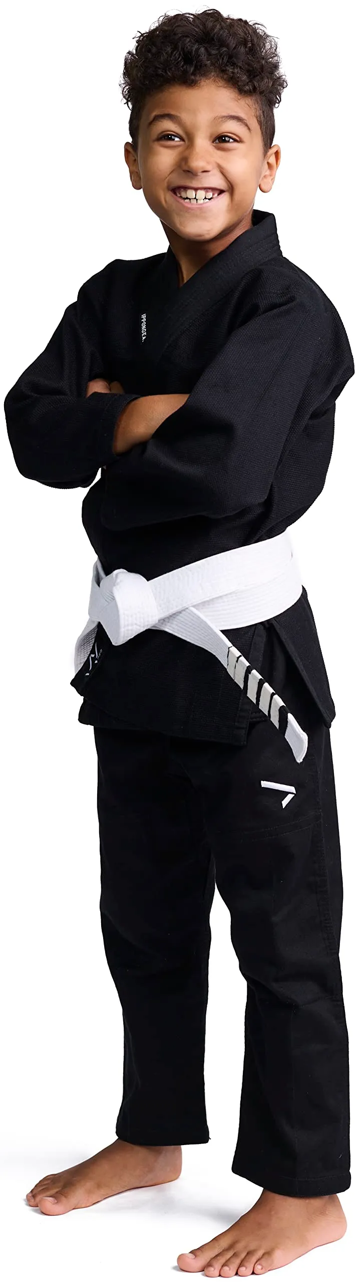 Ippon Gear Rookie BJJ Anzug schwarz mit Gürtel