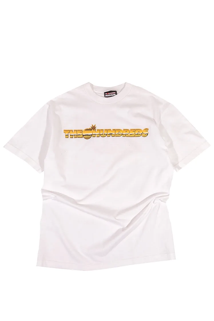 The Hundreds Gold Bar T-Shirt weiß M Vintage