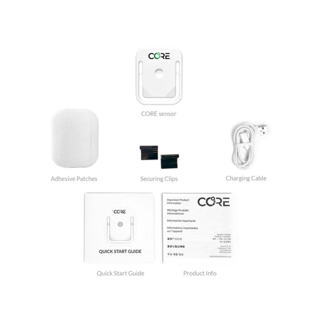 CORE 1 Sensor Kerntemperatur Hitzetraining Wettkampf