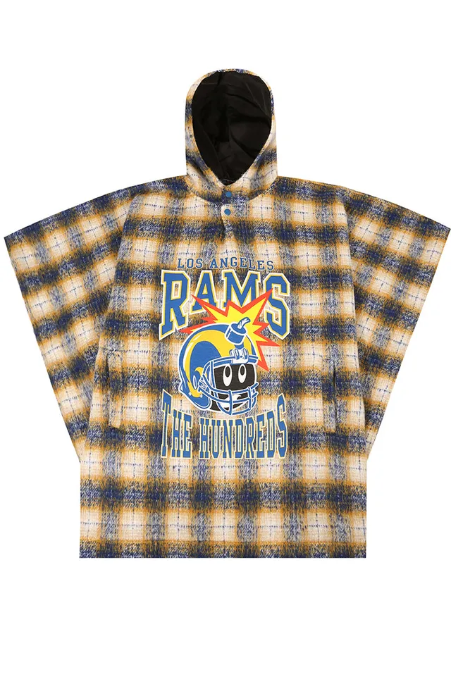 The Hundreds Rams Poncho Jacke Blau OS Polyester