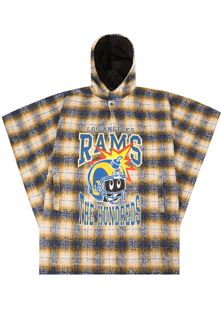 The Hundreds Rams Poncho Jacke Blau OS Polyester