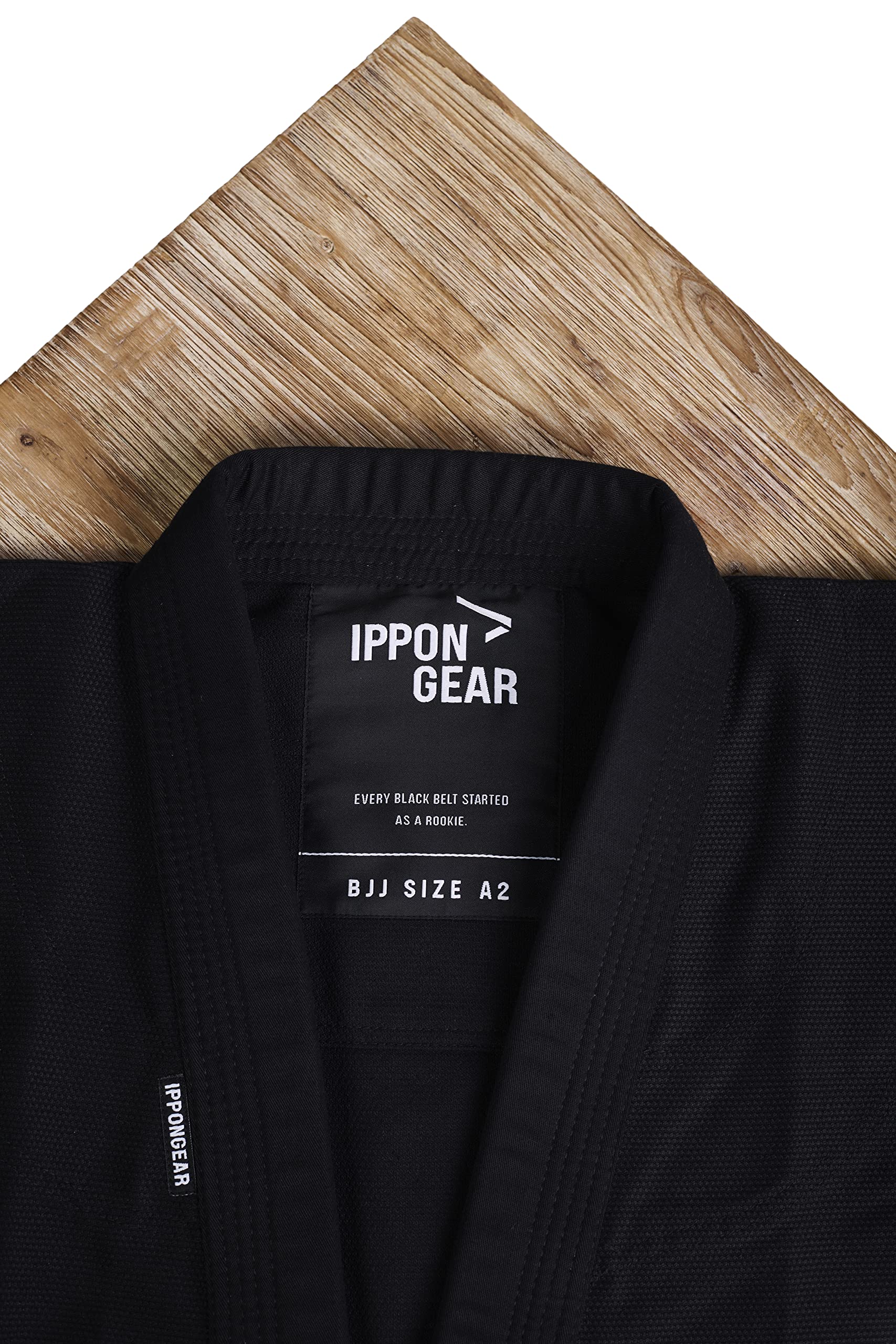 Ippon Gear Rookie BJJ Anzug schwarz mit Gürtel