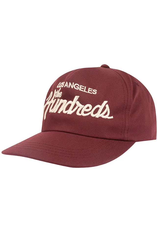 The Hundreds Forever Team Snapback burgundy OS