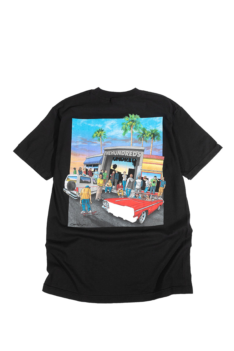 The Hundreds Hang Out T-Shirt schwarz M Grafik-Print