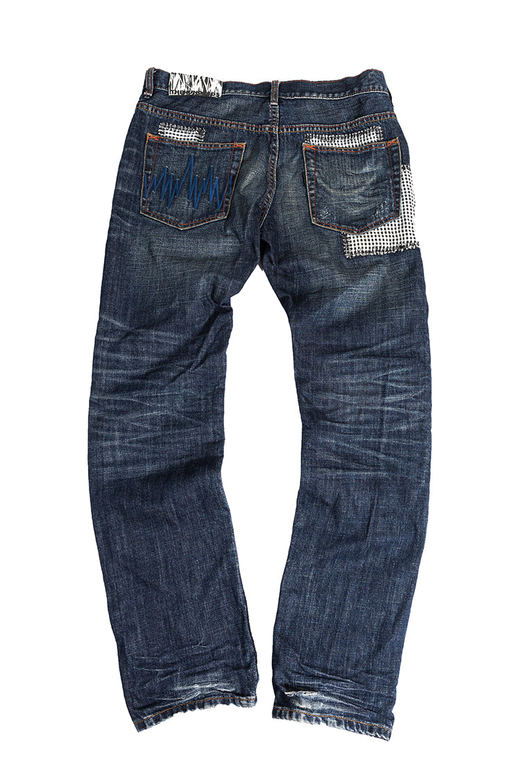 The Hundreds Patches Public Label Jeans Blau 34 Denim