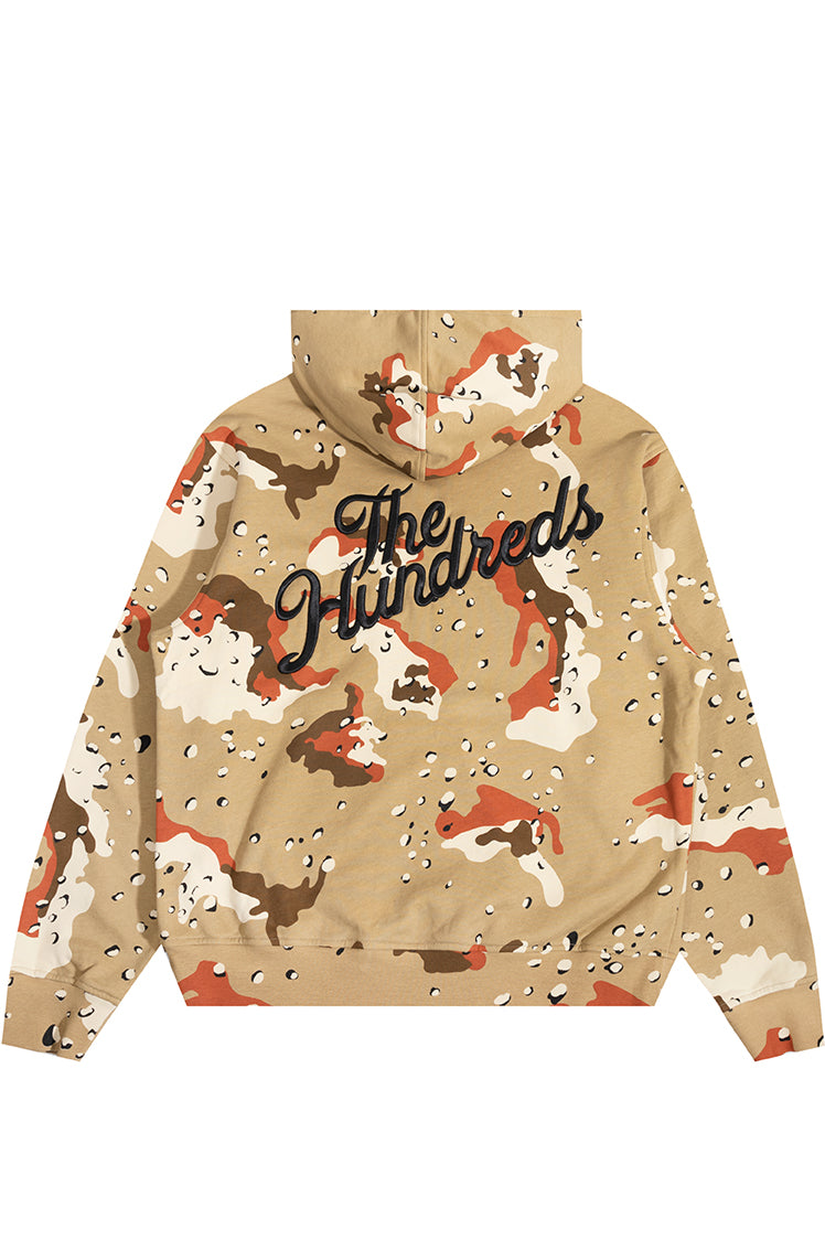 The Hundreds Vanguard Pullover Hoodie Camo L Baumwolle