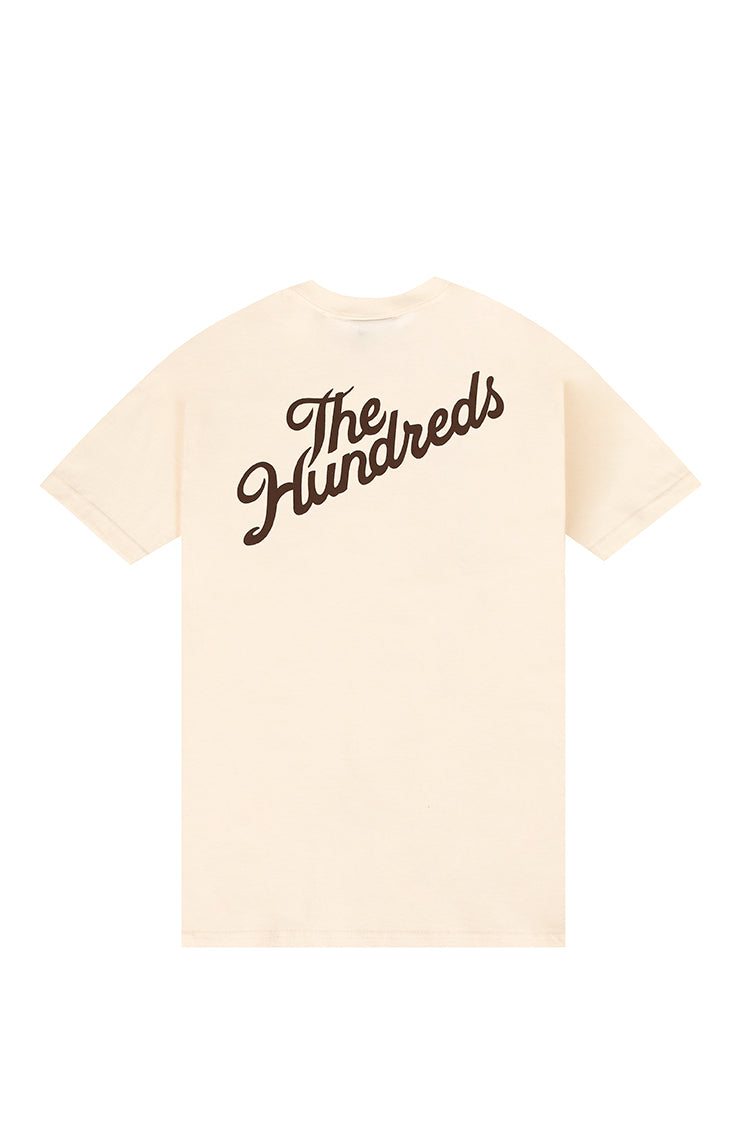 The Hundreds Slant Crest T-Shirt Creme S-XXL