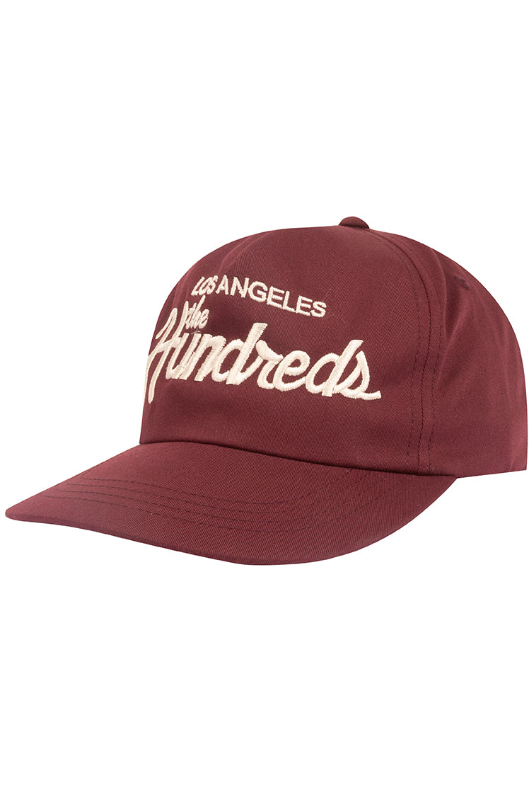 The Hundreds Forever Team Snapback burgundy OS