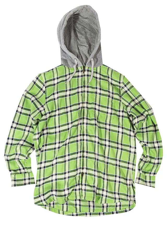 The Hundreds Shirts Public Label Karohemd grün L